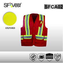 zhejiang shunfa high visibility clothing safety roadway waistcoat with back pocket csa z96-09